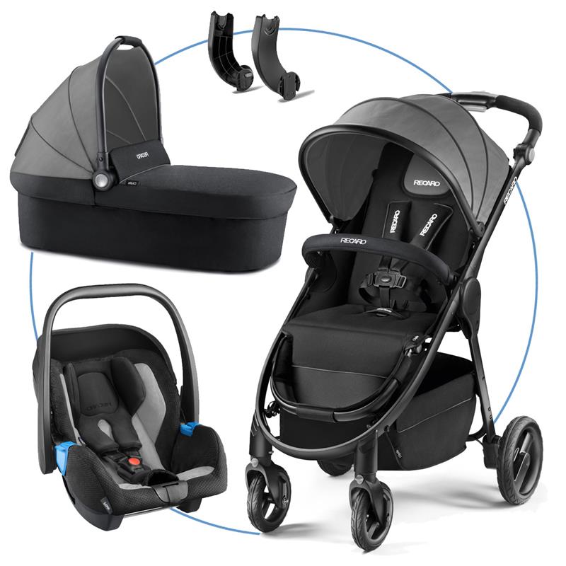recaro-citylife-kombikinderwagen-mit-babywanne-und-privia-2015-graphite