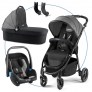 recaro-citylife-kombikinderwagen-mit-babywanne-und-privia-2015-graphite